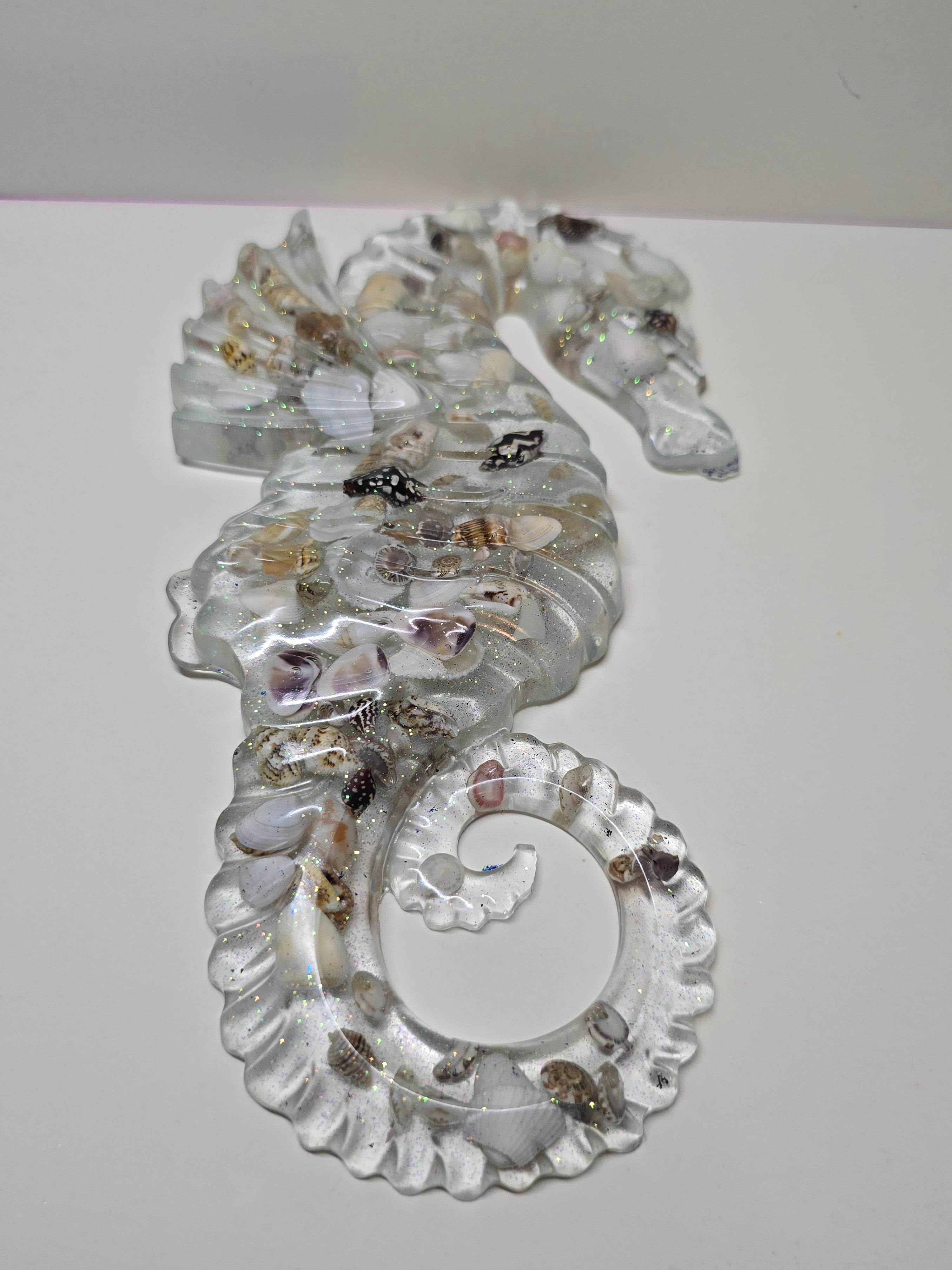 Seahorse with seashells