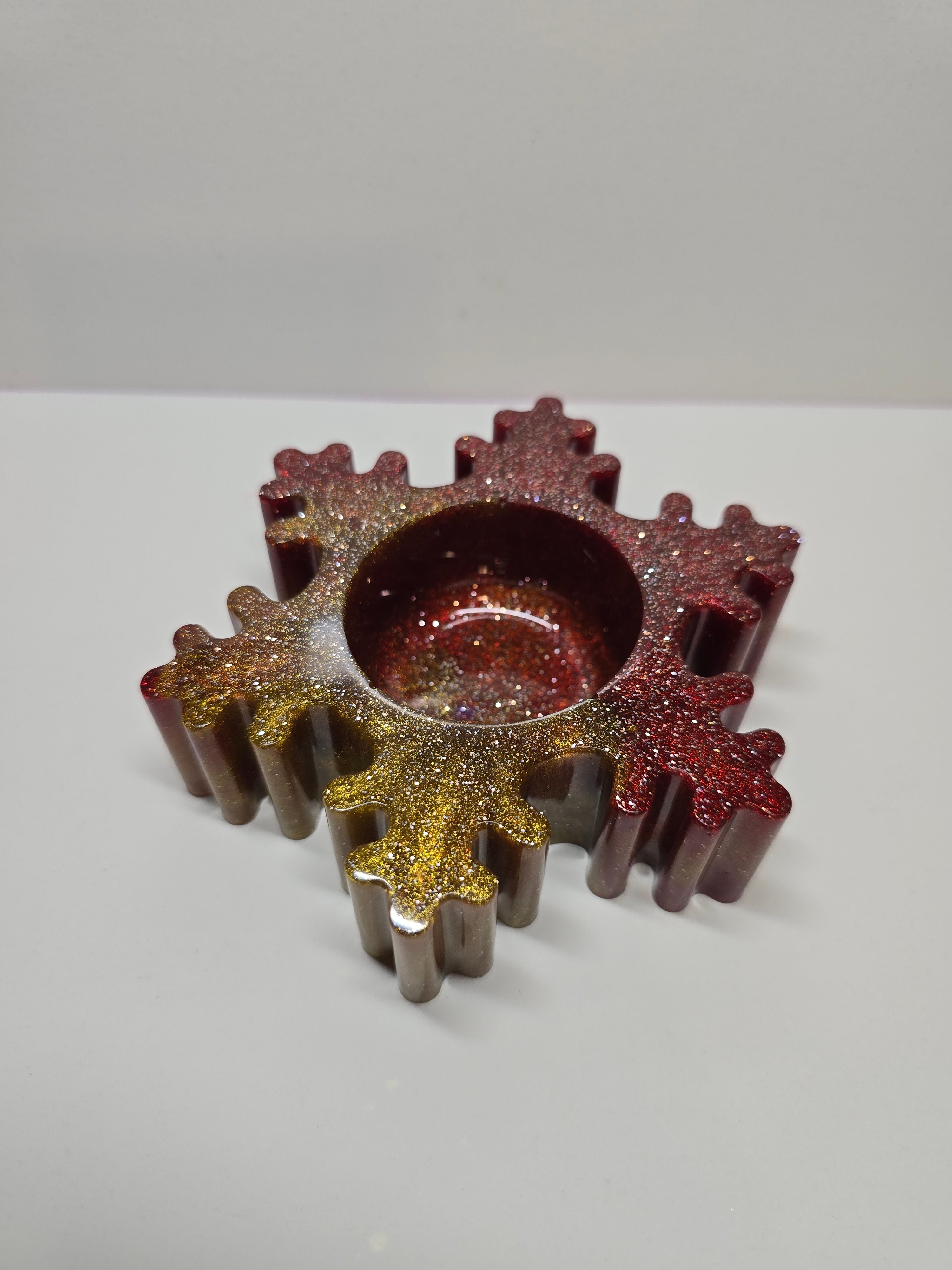 Snowflake candle holder