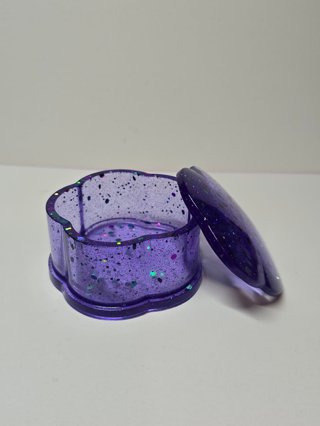 Purple trinket jar
