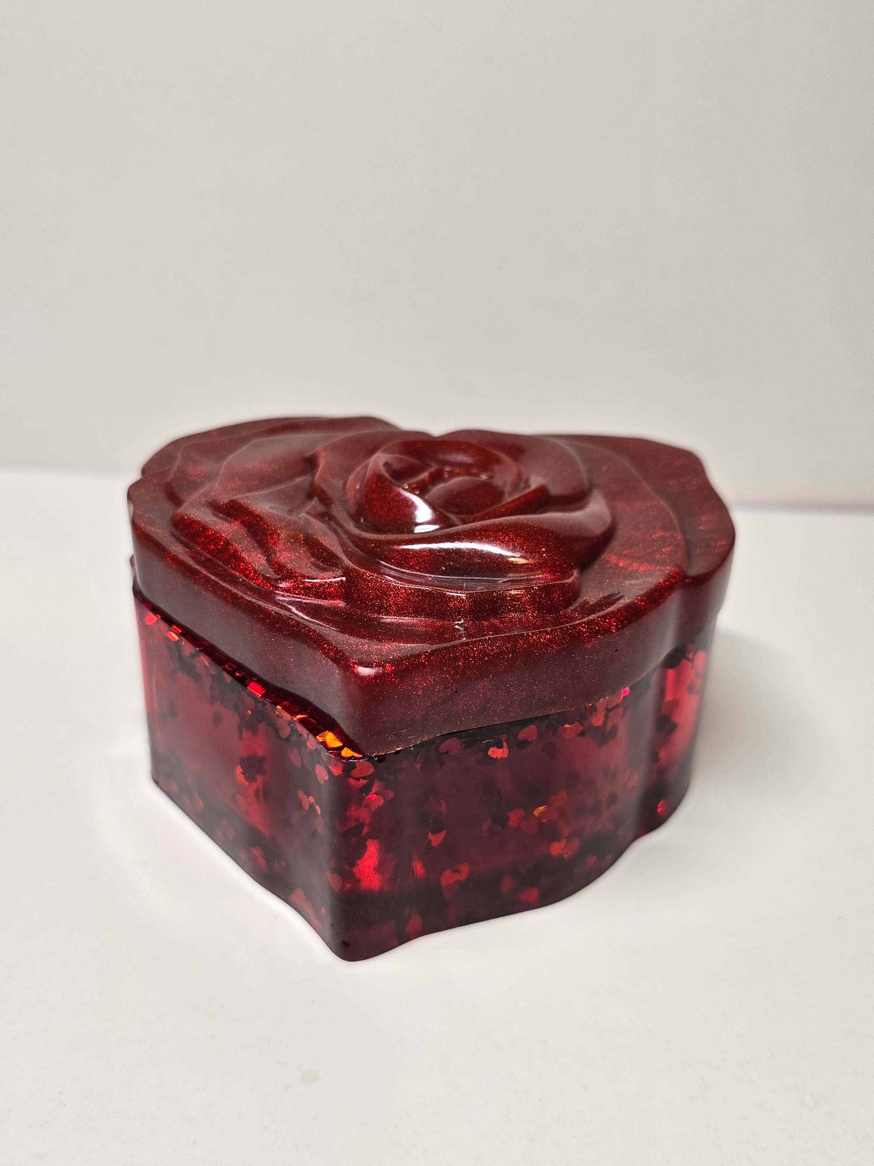 Heart shaped trinket jar