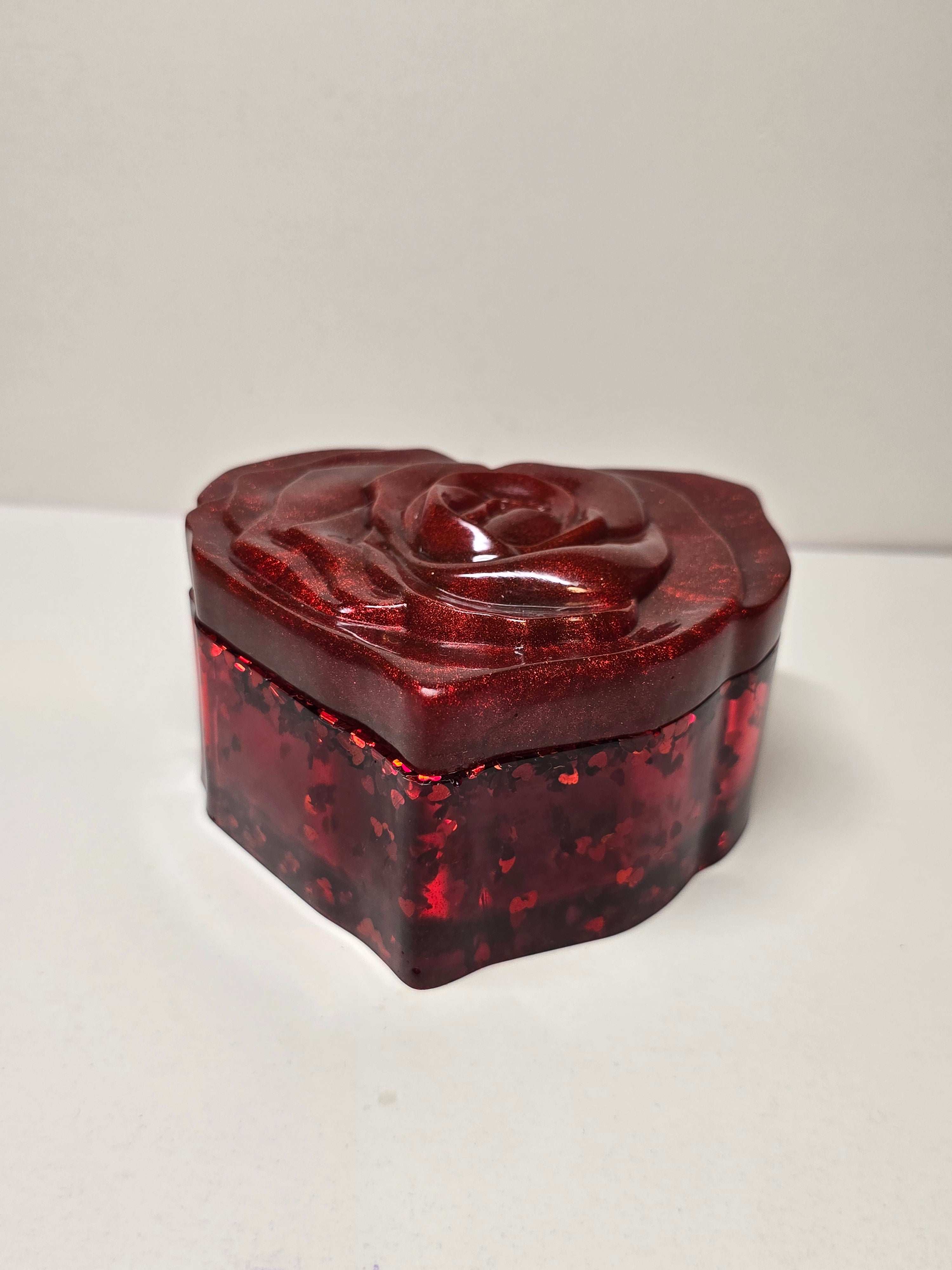 Heart shaped trinket jar