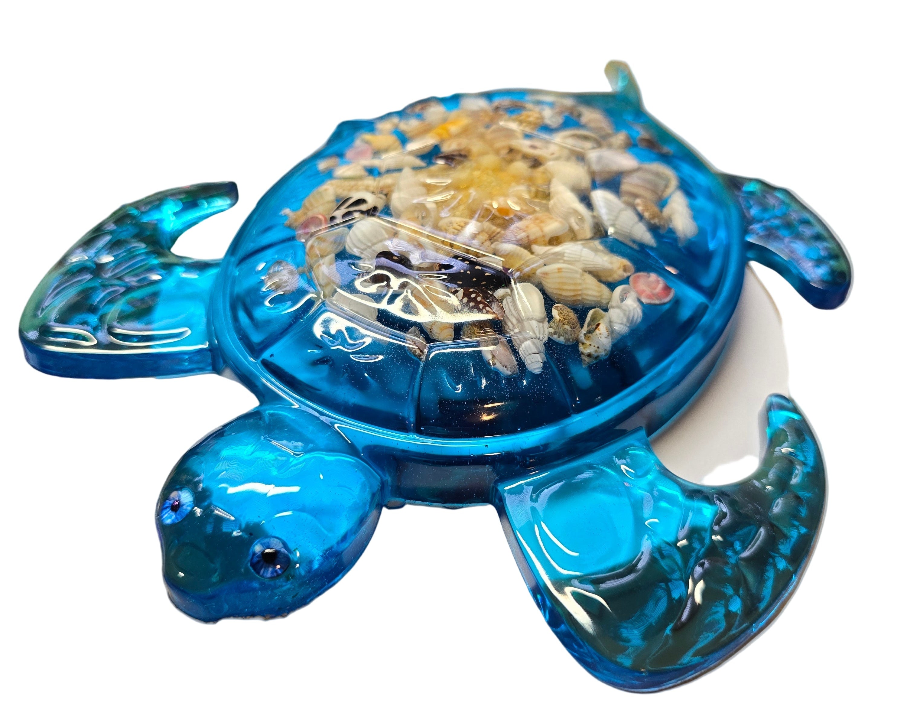 Blue Resin Turtle