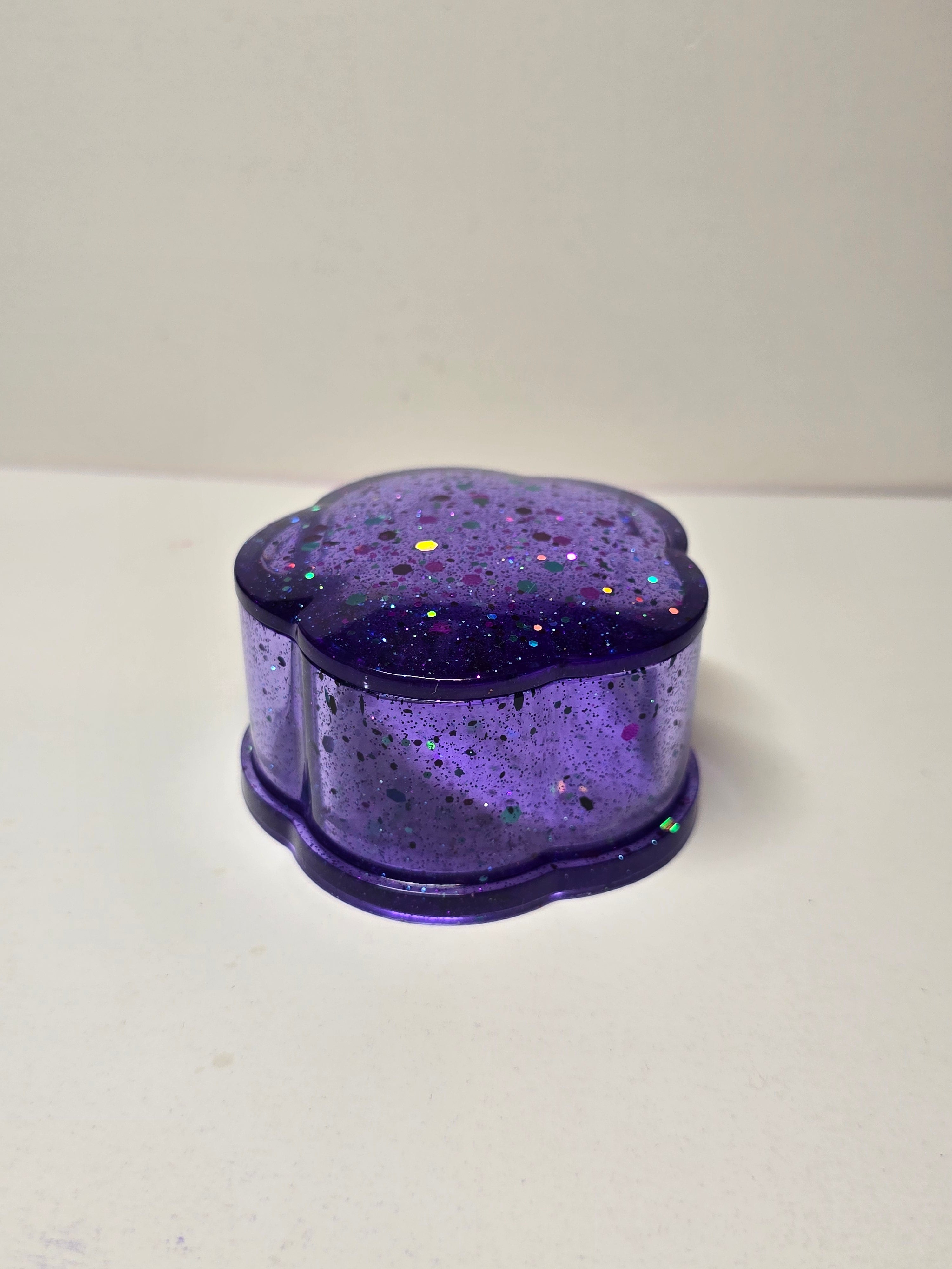 Purple trinket jar
